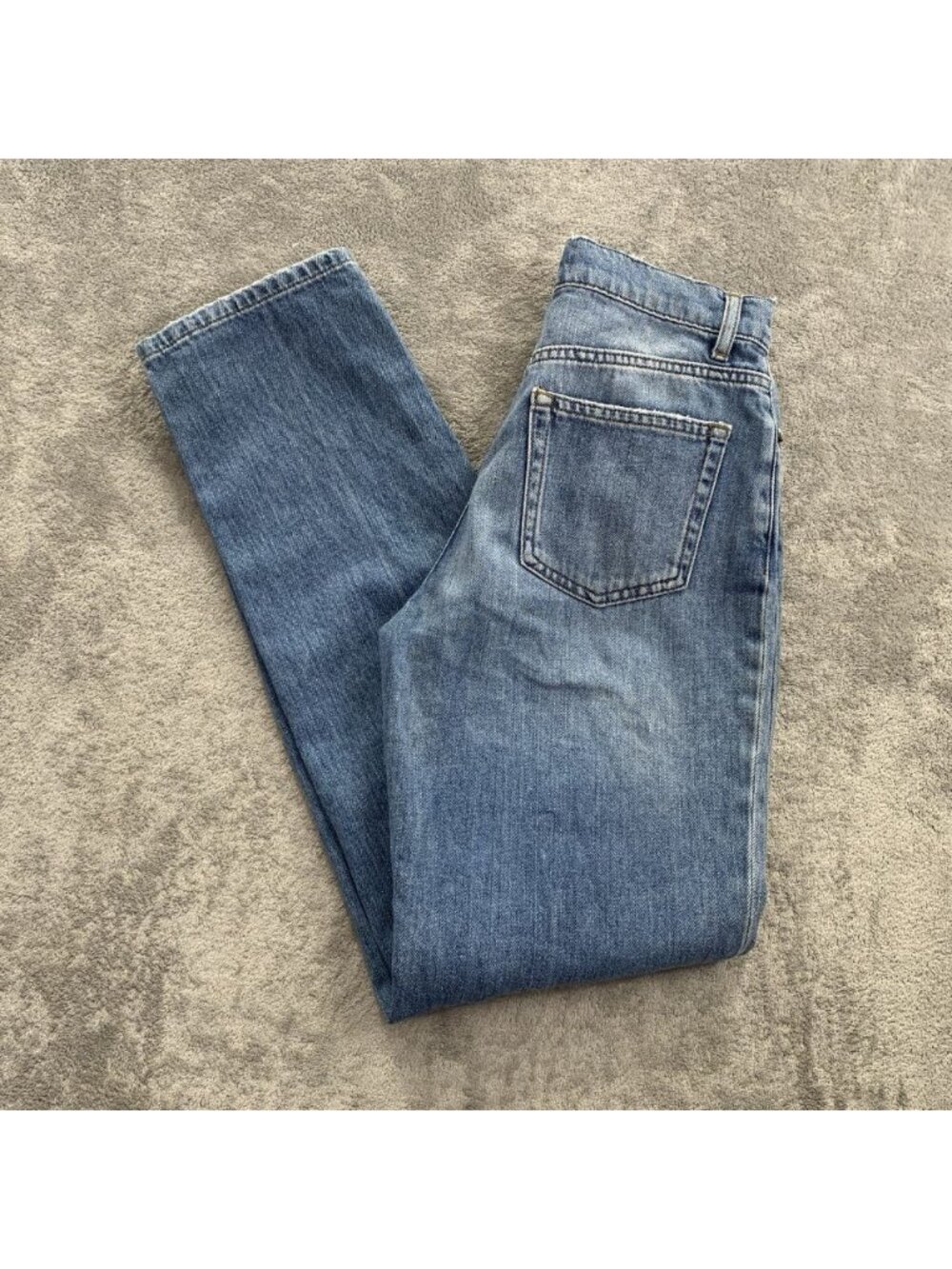 Reformation Brooklyn Jeans Womens 24 Blue Denim Distressed Relaxed St. Maarten